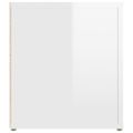 vidaXL TV skrinky 2 ks lesklé biele 80x31,5x36cm spracované drevo