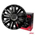Poklice Royal 14" čierna sada 4 ks COLOR BOX