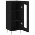 vidaXL Komoda čierna 34,5x34x90 cm spracované drevo