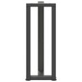 vidaXL Nohy konzolového stolíka v tvare T, 2 ks, antracitové, 25x28x(72-73) cm, oceľ