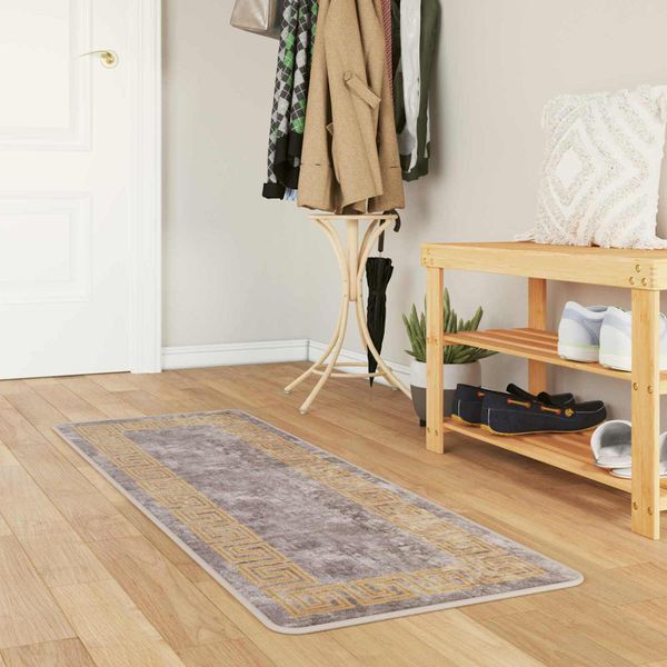 vidaXL Behúň MARSA Biely 50 x 150 cm Polyester a PVC