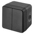 Prepínač EMOS D730423 Cyklone dvojitý striedavý č. 6+6, IP55