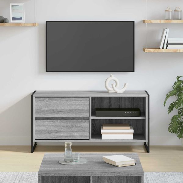 vidaXL TV skrinka Sivý Sonoma 100 x 36 x 49,5 cm Kompozitné drevo