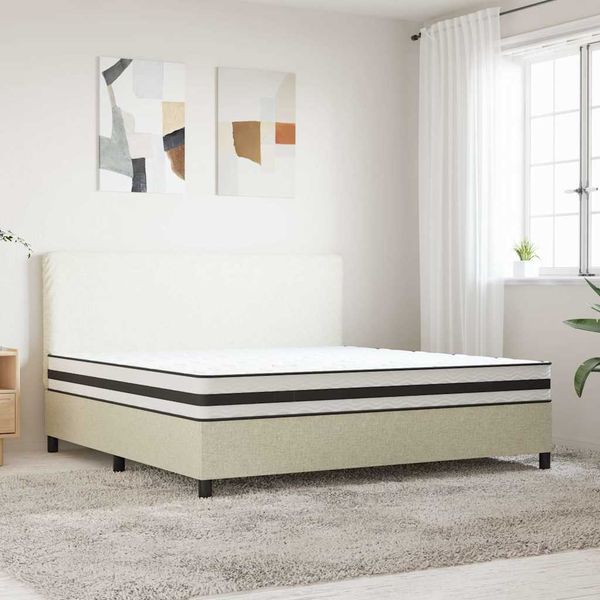 vidaXL Bonnell pružinový matrac stredne tvrdý 200x200 cm King Size