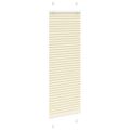 vidaXL plisovaná roleta krémová 50x100 cm Šírka látky 49,4 cm