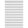 vidaXL Zebra roleta svetlosivá 95x100 cm šírka látky 90,9 cm polyester