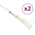 vidaXL Vonkajšie vianočné prskavky 2 ks, farebné 20 cm, 280 LED
