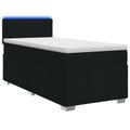 vidaXL Posteľ boxspring s matracom Čierna 80 x 200 cm Látka