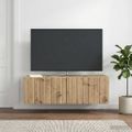 vidaXL Nástenná TV skrinka 98 x 41 x 30 cm Dub artisan