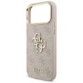 Guess 4G Big 4G Classic Logo Big Strap Metal Buttons case for iPhone 17 Pro Max pink