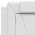 vidaXL Posteľ Viana s matracom biela 90x190 cm umelá koža