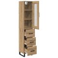 vidaXL Highboard Remeselný dub 34,5 x 34 x 180 cm Kompozitné drevo