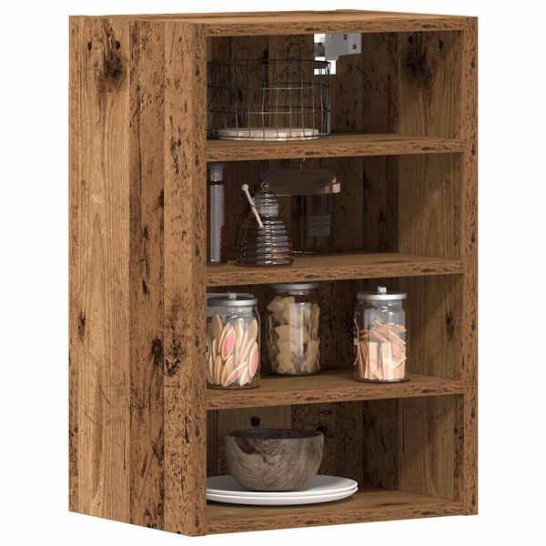 vidaXL Závesná skrinka “Riga” Old Wood 40x29,5x60 cm Engineered Wood