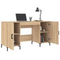 vidaXL Stôl dub somoma 140x50x75 cm kompozitné drevo