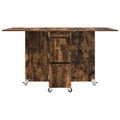 vidaXL Jedálenský stôl 140 x 80 x 77 cm Kompozitné drevo Dymový dub