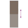 vidaXL Roleta zatemnenie Coffee 75x210 cm Šírka látky 70,7cm Polyester
