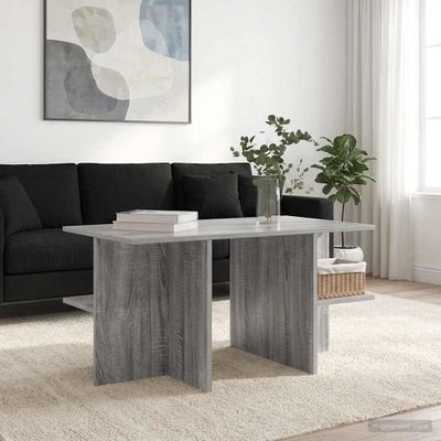 vidaXL Konferenčný stolík Sivá sonoma 87 x 50 x 45 cm