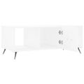 vidaXL Konferenčný stolík biely 102x50x40 cm kompozitné drevo