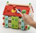 Montessori multifunkčný drevený domček Kruzzel 22564