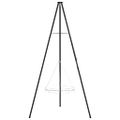 vidaXL Tripod na táborák 2 ks Čierna Oceľ