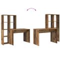 vidaXL Stôl Staré drevo 138,5 x 55 x 143 cm Kompozitné drevo