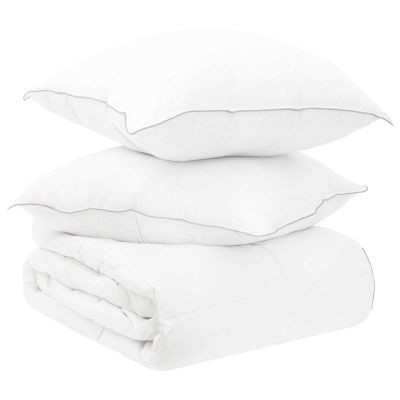 vidaXL Súprava paplónu a vankúša 3 ks 140 x 220 cm Zima 1200 g/ks