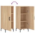 vidaXL Komoda dub sonoma 34,5x34x90 cm spracované drevo