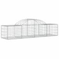vidaXL Oblúkový gabionový kôš 12 ks 200x50x40/60 cm pozinkované železo