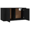 vidaXL Nástenné TV skrinky 2 ks čierne 80x34,5x40 cm