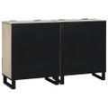 vidaXL Komoda set 2 ks Biela 120 x 33 x 75 cm Masívne mango drevo