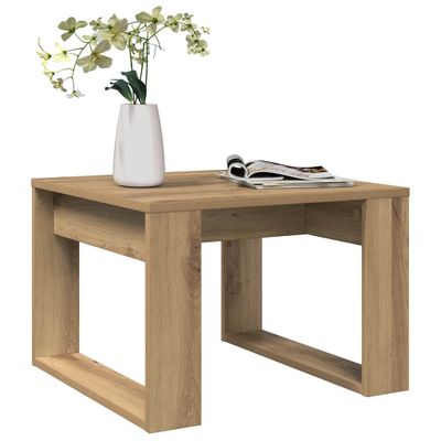 vidaXL Príručný stolík dub artisan 50x50x35 cm spracované drevo