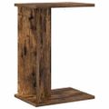 vidaXL Koncový stôl Dymová dub 35 x 25 x 50 cm Kompozitné drevo