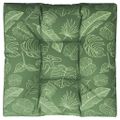 vidaXL Poduška na paletovú pohovku vzor listov 70x70x12 cm látka