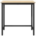 vidaXL stôl Sonoma dub 100 x 50 x 76,5 cm Inžinierske drevo a oceľ