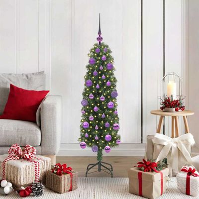 vidaXL Umelý vianočný stromček Zelená 120 cm PVC, oceľ a plast