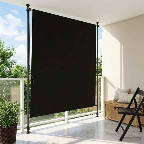 vidaXL Vonkajšia roleta Čierna 200 x 270 cm