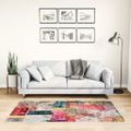 vidaXL Prateľný koberec patchwork 80x150 cm viacfarebný