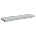 vidaXL Plávajúce nástenné police 2 ks betónové sivé 80x23,5x3,8 cm MDF