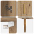 vidaXL Highboard 2 ks Remeselný dub 69,5 x 34 x 180 cm