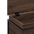 vidaXL Úložný box s vekom hnedý dub 60x40x51,5 cm kompozitné drevo