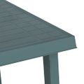 vidaXL Kempingový stôl zelený 79x56x64 cm PP drevený vzhľad