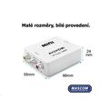 Prepočítavač MASCOM AHC 01 LT video/audio 3x CINCH IN | 1x HDMI OUT 720P/1080P