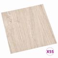 vidaXL Podlahové dosky Biela a drevená farba 5,11 m² 55 ks PVC
