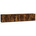 vidaXL Nástenné TV skrinky 2 ks dymový dub 100x34,5x40 cm