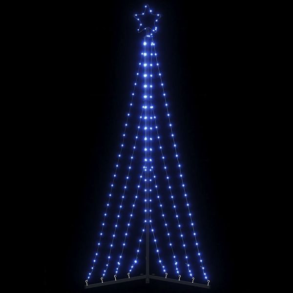 vidaXL LED vianočný stromček 339 LED modré 187 cm