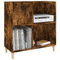 vidaXL Skrinka na platne dymový dub 84,5x38x89 cm kompozitné drevo