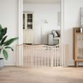 vidaXL Brána pre psa skladacia 3 panely 150 cm topoľové drevo