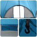 vidaXL Tipi stan so strechou Modrá Pre 6 osôb Polyester a oceľ