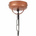 vidaXL Industriálna závesná lampa medená železo a masívne drevo 23 cm E27