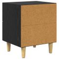 vidaXL Skriňa pod posteľ Čierny dub 40 x 35 x 47.5cm Kompozitné drevo